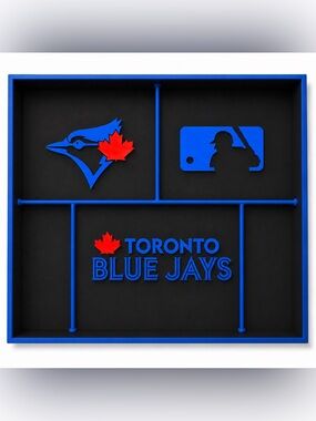 Toronto Blue Jays Black MLB Pocket Dump Tray - For Keys, Wallet, Money, Etc
